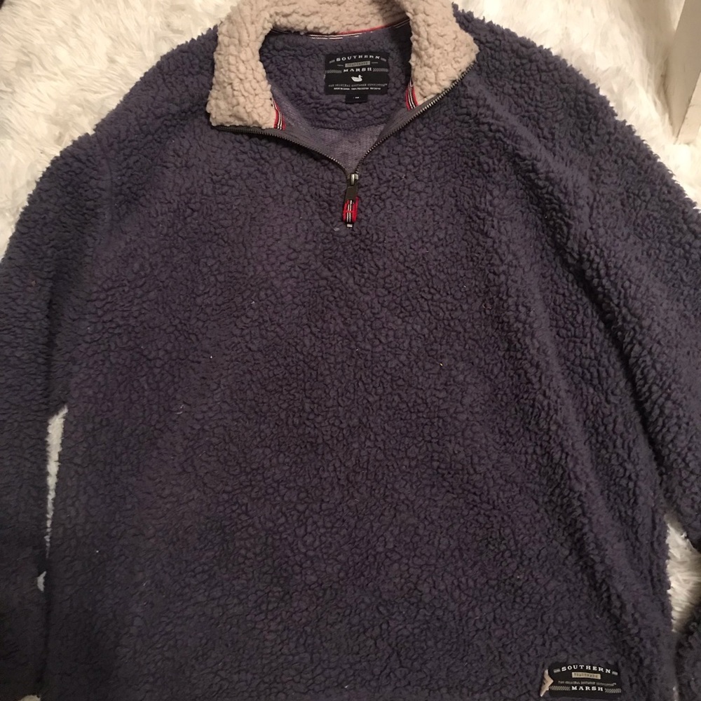 fluffy southern marsh half zip